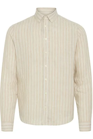 Casual Friday CFDALLAS LS BD striped 100% linen shirt by