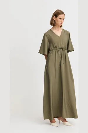 B YOUNG BYMMHAILEY VNECK MAXI DRESS - by