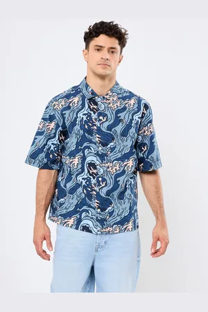 Timberland Seersucker Graphic Resort Shirt by