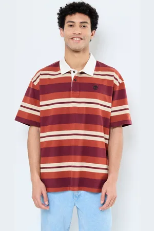 Timberland SS Striped Rugby Polo by