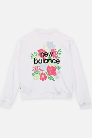 New Balance NB Stacked Floral Back Graphic FT Crew by