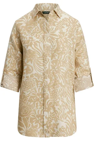Ralph Lauren Karrie-Long Sleeve-Button Front Shirt by
