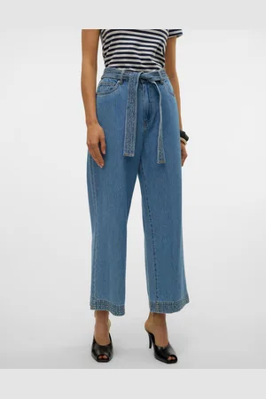 VERO MODA VMKATHY SHR WIDE CROPPED JEANS YO377 by