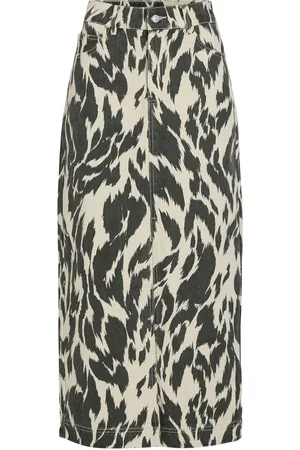 VILA ROUNOVA RW MIDI DENIM SKIRT by
