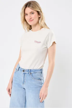 Wrangler Shrunken Band Tee Vintage White by