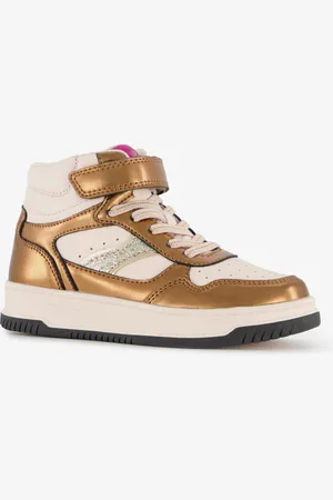 Blue Box Hoge meisjes sneakers beige