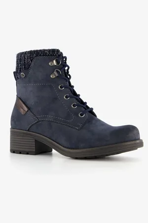 Blue Box Veterboots met gebreid detail