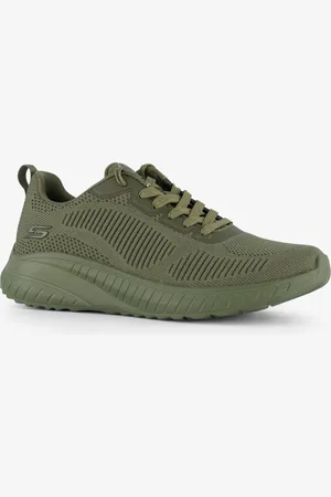 Skechers Groene Bobs Squad Chaos dames sneakers