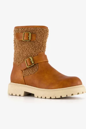 Blue Box Meisjes teddy biker boots