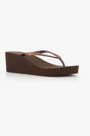 Blue Box Dames teenslippers met sleehak