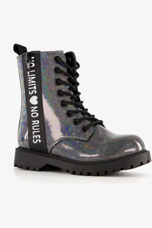 Blue Box Meisjes veterboots met glitters