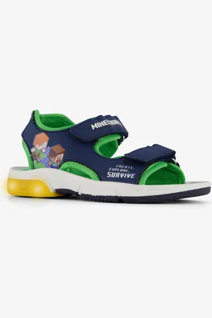 Minecraft Jongens sandalen met lichtjes