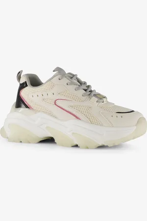 Blue Box Dames dad sneakers met lak details