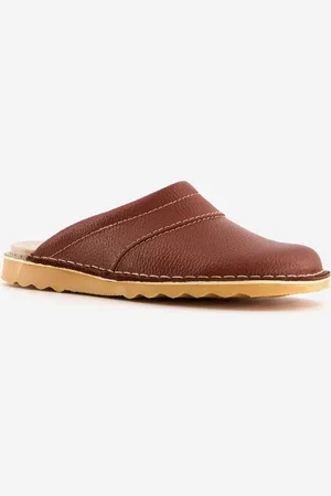 Natuform Leren heren pantoffels