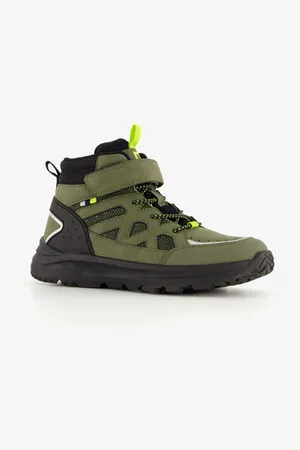 Blue Box Hoge jongens sneakers donkergroen