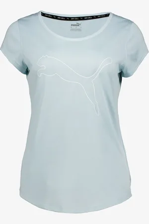 PUMA Heather Cat sport dames T-shirt lichtblauw