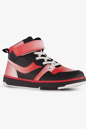 Blue Box Hoge meisjes sneakers Isa zwart
