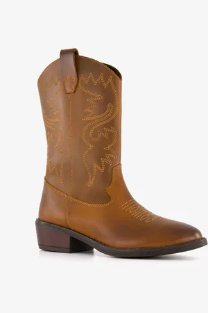 Groot Leren meisjes western laarzen