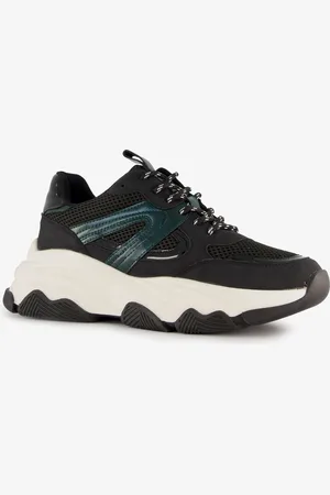 Blue Box Dames dad sneakers groen