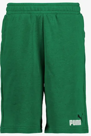 PUMA Kinder sweatshort donkergroen