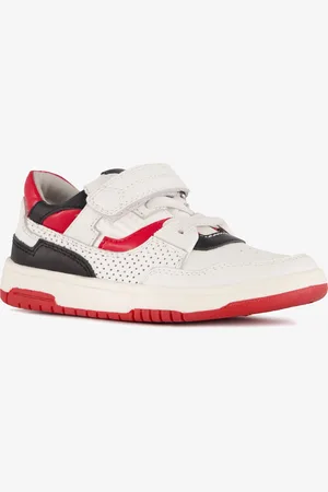 TwoDay Leren jongens sneakers wit