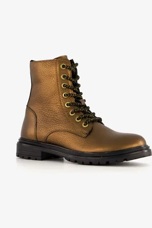 Groot Leren meisjes veterboots