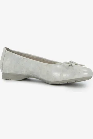 Soft Line Dames ballerina zilverkleurig