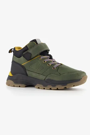 Blue Box Hoge jongens sneakers kaki