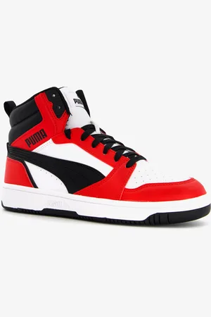 PUMA Rebound V6 Mid jongens sneakers zwart