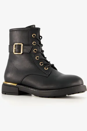 Blue Box Meisjes veterboots met gesp
