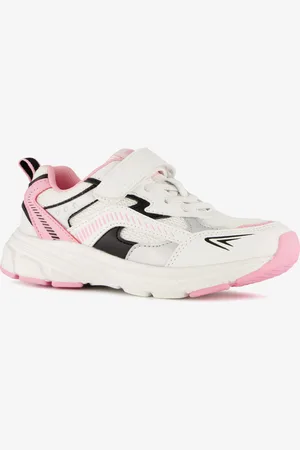 Blue Box Meisjes dad sneakers zwart roze