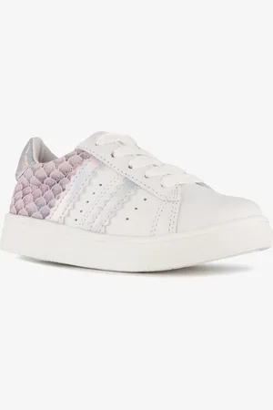 TwoDay Leren meisjes sneakers roze