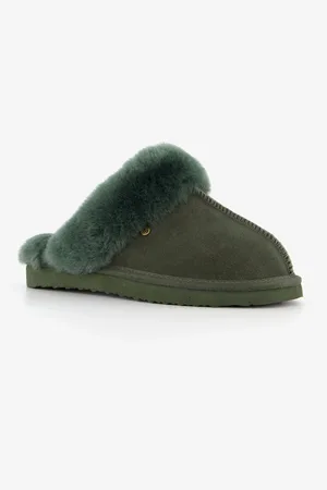 Hush Puppies Dames pantoffels met lamsvacht