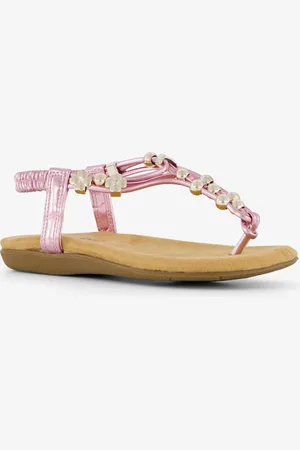 Blue Box Meisjes sandalen met gouden kralen