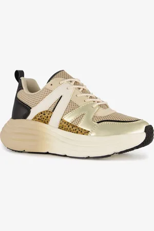 Blue Box Dames dad sneakers goud