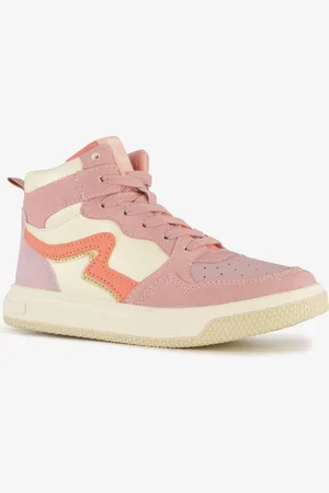 Blue Box Hoge meisjes sneakers pastelroze
