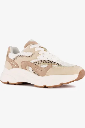 Blue Box Dames dad sneakers wit