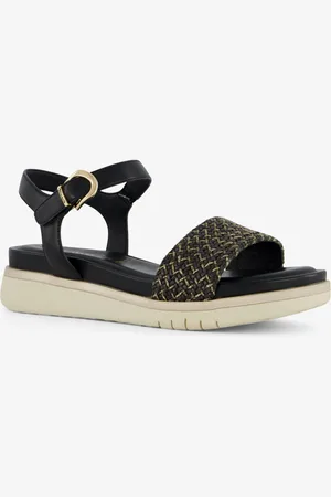 Tamaris Dames sandalen met gouden details