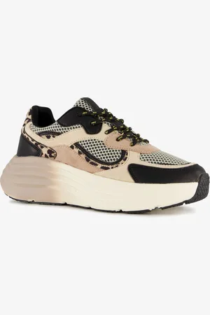 Blue Box Dames dad sneakers met dierenprint