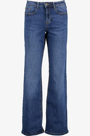 TwoDay Dames wide leg jeans donkerblauw lengte 31