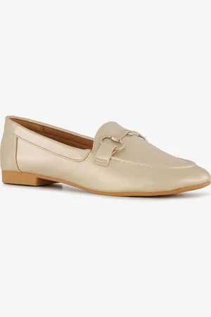 Nova Dames loafers goudkleurig