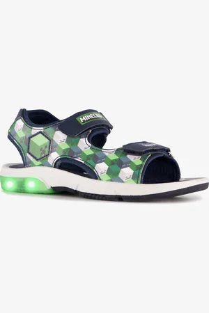 Minecraft Jongens sandalen met lichtjes