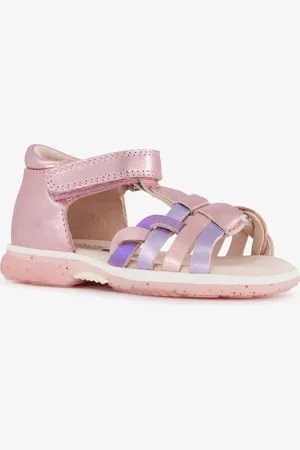 TwoDay Leren meisjes sandalen metallic