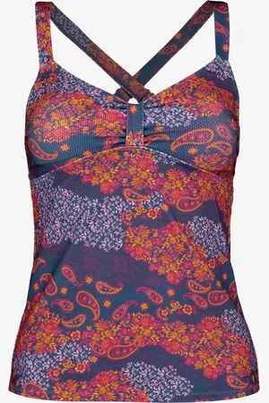Osaga Voorgevormde dames tankini print blauw