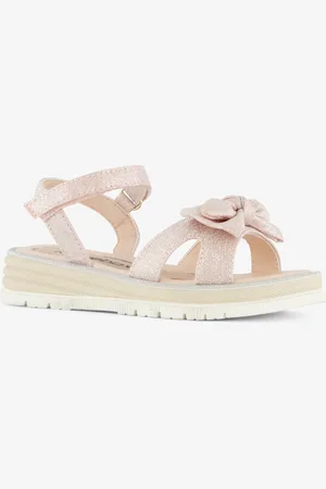 Blue Box Meisjes sandalen met glitters en strikje