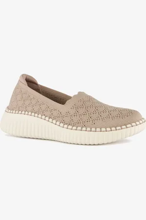 Skechers Wilshire Blvd dames instappers beige