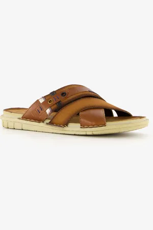 Van Beers Leren heren slippers