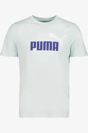 PUMA Ess 2 Color No. 1 Logo heren T-shirt lichtblauw