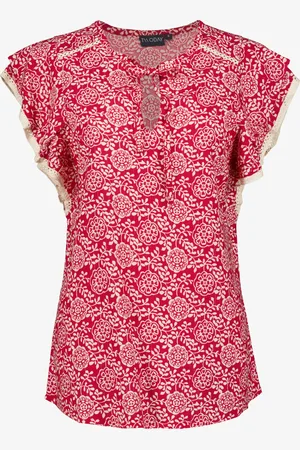 TwoDay Dames blouse met print en glitters