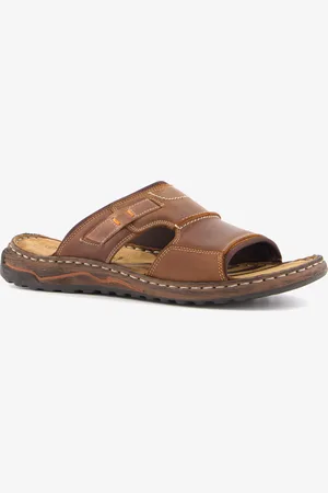 Van Beers Leren heren slippers